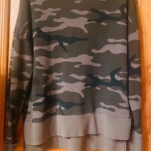 Time and Tru Camouflage Crewneck Sweater